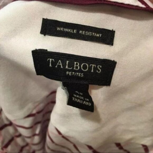 Talbots Petites Top sz 4p Career Wrinkle Resistant - Picture 8 of 8